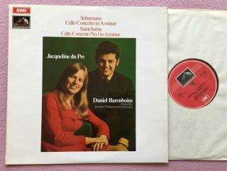 Jacqueline Du PrÉ & Barenboim Schumann Cello Ed2 Hmv Asd 2498 Uk - 1970s Lp Nm