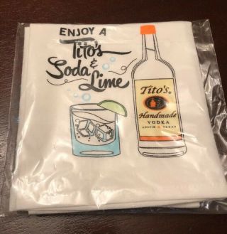Tito’s Vodka Taster Tea Towel/bar Towel
