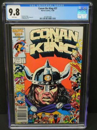 Marvel Comics Conan The King 37 1986 Cgc 9.  8 White Pages