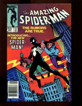 Spider - Man 252 (news) Vf - Frenz 1st Black Costume (venom) Black Cat