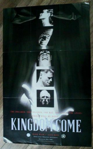 Kingdom Come 1996 Alex Ross Mark Waid Superman Elseworlds Dc Promo Poster Vgfn
