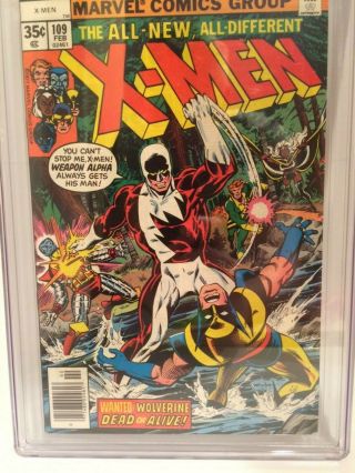 X - Men 109 CGC 9.  6 NM,  White Pages 1st App of Weapon Alpha/Guardian Movie Soon? 3