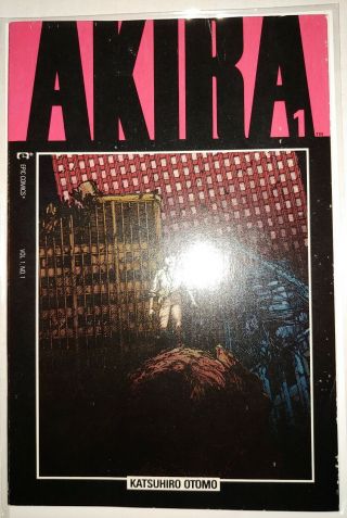 Akira 1 First Print 1988 Movie Coming Epic Comics Manga Katsuhiro Otomo
