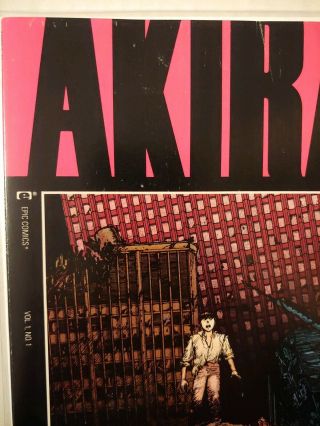 AKIRA 1 FIRST PRINT 1988 Movie Coming Epic Comics Manga Katsuhiro Otomo 4