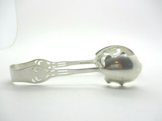 WALLACE STERLING SILVER PIERCED ICE/SALAD TONGS ESTATE BUY NO RES 2