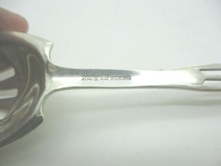 WALLACE STERLING SILVER PIERCED ICE/SALAD TONGS ESTATE BUY NO RES 3