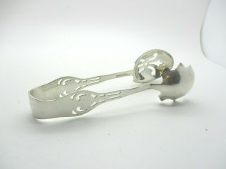 WALLACE STERLING SILVER PIERCED ICE/SALAD TONGS ESTATE BUY NO RES 4