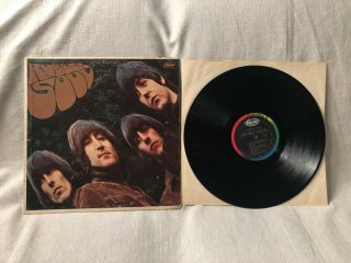 1965 The Beatles Rubber Soul Lp Album Vinyl Capitol Records ‎t 2442 Vg,  /vg Mono