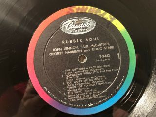 1965 The Beatles Rubber Soul LP Album Vinyl Capitol Records ‎T 2442 VG,  /VG Mono 2