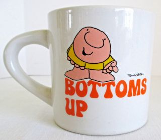 Ziggy Bottoms Up Mug By Tom Wilson 1982