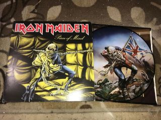 Iron Maiden Piece Of Mind Picture Disc Lp Record Vinyl Gatefold 2012