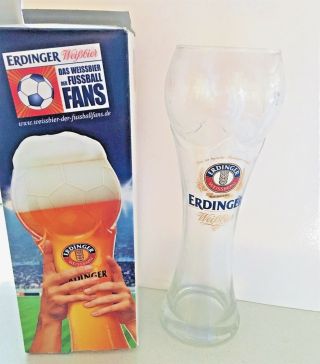 Beer Glass Soccer Ball Erdinger Weissbier 10 " Father Day Org Box Fans World Cup