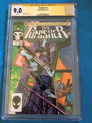Punisher 1 - Marvel - Cgc Ss 9.  0 - Signed By Mike Baron