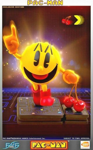 First 4 Figures Pac Man Pacman Video Game Statue In Mailer Exclusive