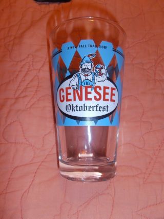 Genesee Brewing Company Genny Oktoberfest Beer Pint Glass Rochester Brewery