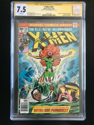 X - Men 101 Cgc 7.  5 Signature Series Signed By Chris Claremont First Phoenix
