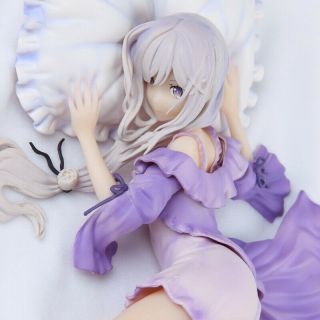 Anime Emilia Sleep Sharing A Different World From Zero 1/7 Scale Pvc Figure Nb