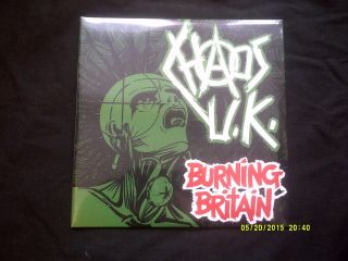 Chaos Uk - Burning Britain 22 Trk Punk 2lp - New/sealed