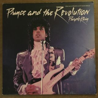 Prince And The Revolution Purple Rain Maxi Single 12” Purple Vinyl Record Promo