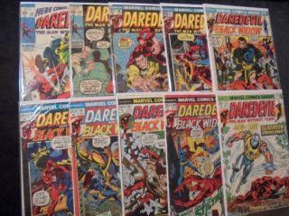 10 Daredevil Marvel Comics 58 69 86 91 92 Black Widow 93 94 95 102 113 Readers