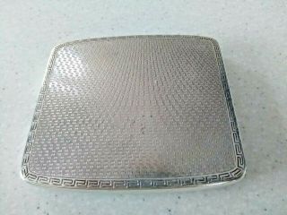 Antique Mappin & Webb Solid Sterling Silver Cigarette Case 1918