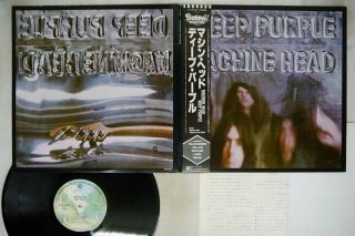 Deep Purple Machine Head Warner P - 10130w Japan Obi Poster Vinyl Lp