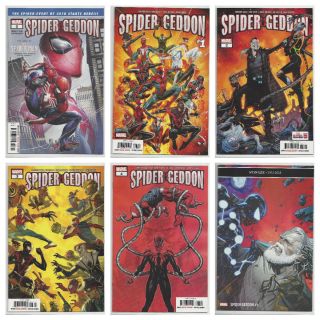 Spider - Geddon 0 1 2 3 4 & 5 Complete Set Of 6 Spider - Man Spiderverse 2018 Nm - Nm