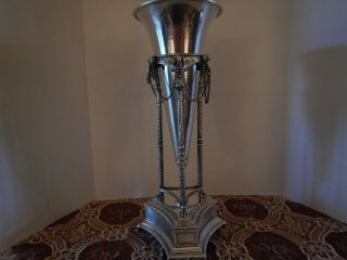 Swan Silverplate Vase