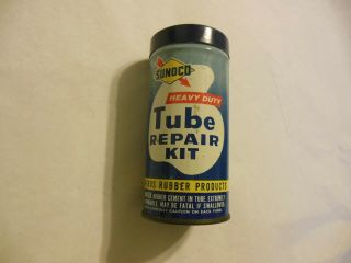 Vintage Sunoco Heavy Duty Tube Repair Kit Tin