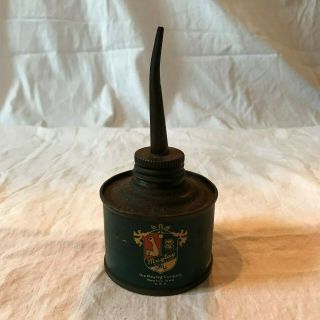 Small Vintage Advertising Oil Can Tin Oiler Maytag Company