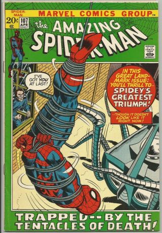 Spider - Man 107 1972 Vf Owner