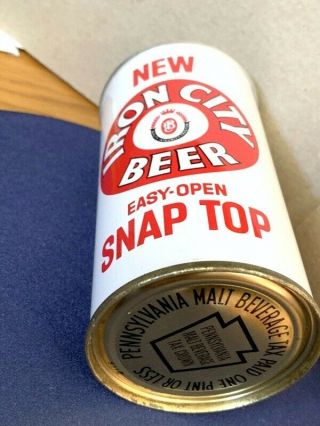 Iron City Easy Open Snap Top Zip Tab Beer Can,  Pittsburgh,  Pa Usbc Ii 78 - 29
