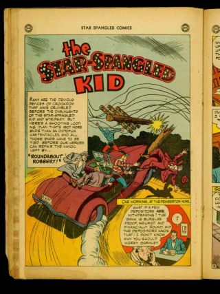Star Spangled Comics 50,  Nov,  1945,  Fair,  incomplete 5