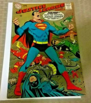 Justice League Of America 63 Vf Dc Comics June 1968 Silver Age