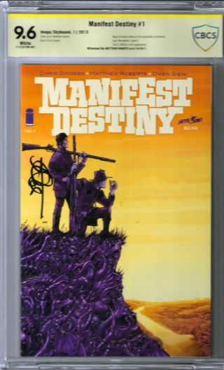 Manifest Destiny 1 Cbcs 9.  6 Signed Matthew Roberts Image Skybound Not Cgc