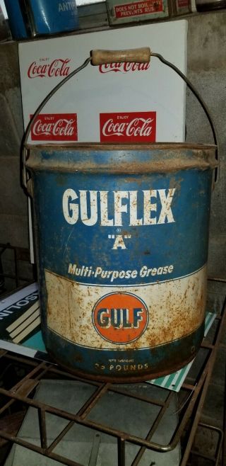 Gulfflex " A " Multi - Purpose 35lb Grease Bucket