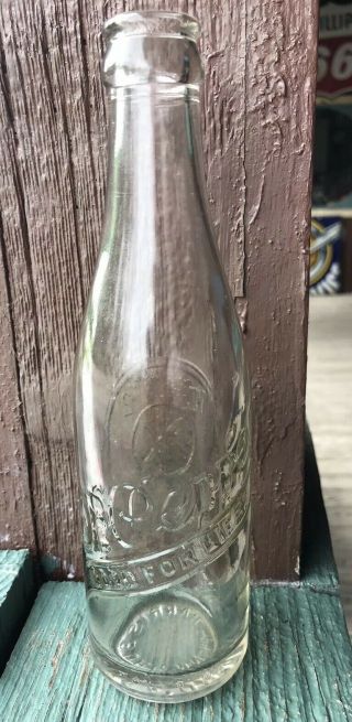 Vintage Dr Pepper Soda Bottle 6 1/2 oz 10 2 4 Clear Embossed SHIPS USA 2