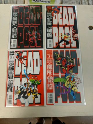 Marvel Comics Deadpool 1 - 4 The Circle Chase Miniseries 1993