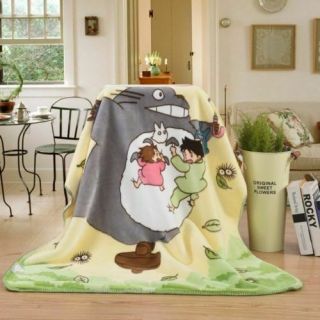 Double Layer Anime My Neighbor Totoro Soft Plush Blanket Throw Quilt 110x140cm