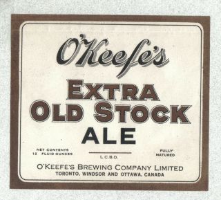 Beer Label - Canada - O 