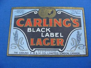 Canada Label - Carling 