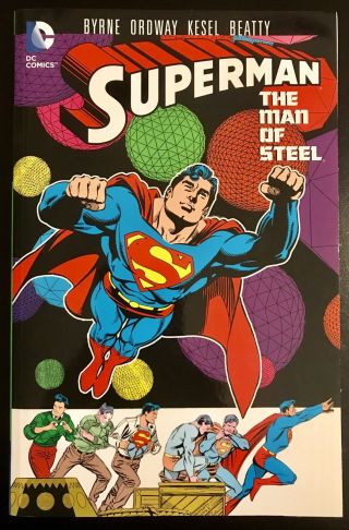 Superman Man Of Steel Tpb Vol 7 Oop Dc Byrne Green Lantern Signed Inker Beatty