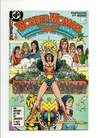 Wonder Woman 1 (1987) Premiere Issue Origin Nm George Perez