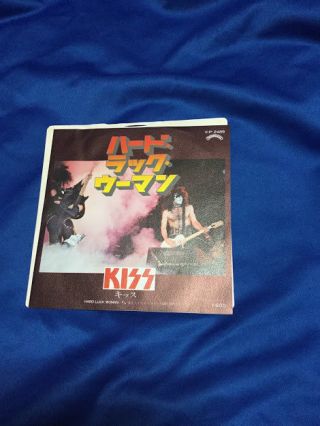 Kiss Hard Luck Woman 7 " Vinyl Vip - 2489 White Label Promo C/w Mr Speed