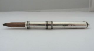 1905 - Solid Silver - Sampson Mordan - Sliding Pencil Holder