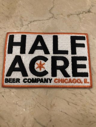 Half Acre Brewing Logo Patch Craft Beer Brewery Brewing Chicago Illinois