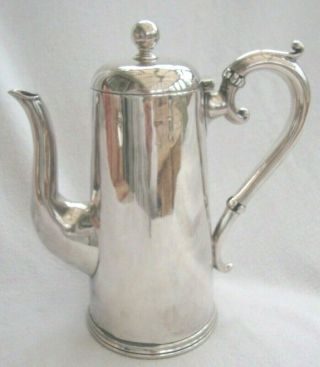 Vintage Hotel Country House Quality Silver Plate Epns Services Club Coffee Pot