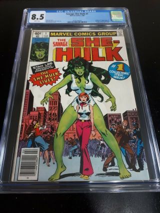 Savage She - Hulk 1 Cgc 8.  5 (origin & 1st Appearance She - Hulk) Marvel Classic Key