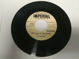 Roy Brown The Tick Of The Clock Slow Down Little Eva Imperial X 5469 1957 Promo