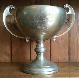 Vintage Large Silver Plate Trophy,  Trophies,  Loving Cup,  Trophy